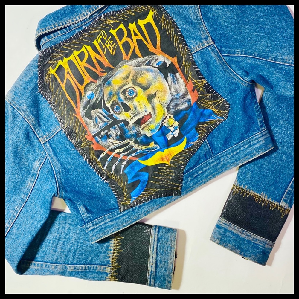 “BORN TO BE BAD” Punk Jacket - Picture 6 of 9